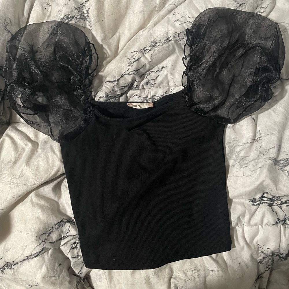 altar’d state puffer sleeve shirt